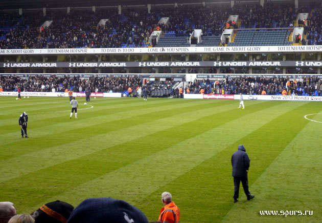 Russian Spurs на матче Тоттенхэм - Фулхэм (0:1) АПЛ 2012/13